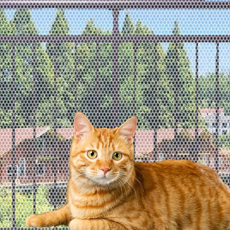 TTEDOYE Cat Balcony Rail Net Cat Anti-Fall Netting Pet Balcony Mesh Fence Net Child Safety Screen Protection Crib Mesh for Pets - Image 1